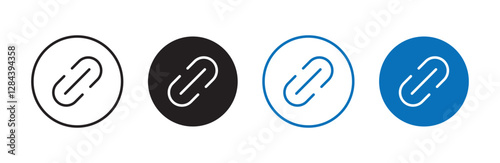 Link icon, attach link chain icon . internet url icon symbol . connection, attachment, connect, hyperlink icons button