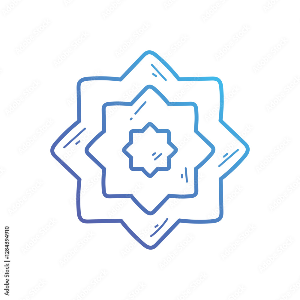 Islamic geometric patterns Vector icon Islamic geometric patterns Vector icon