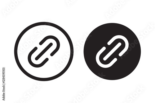 External link symbol icon vector. Link icon isolated on white background. Link vector icon. Hyperlink chain symbol
