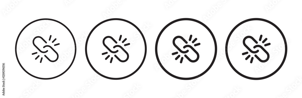 Chain, link icon vector. Link icon, internet url symbol connect button Chain, link icon vector. Link icon, internet url symbol connect button