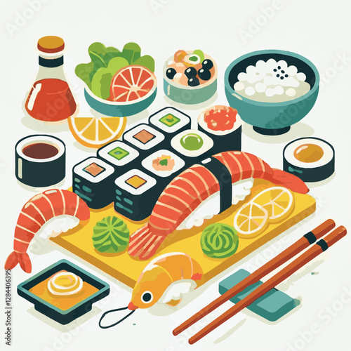 seafood, sushi, gourmet, fresh, delicious, rice, food, traditional, fish, japanese, cuisine, sashimi, maki, asian, tasty, culinary, healthy, salmon, roll, lunch, japan, seaweed, restaurant, dinner, as