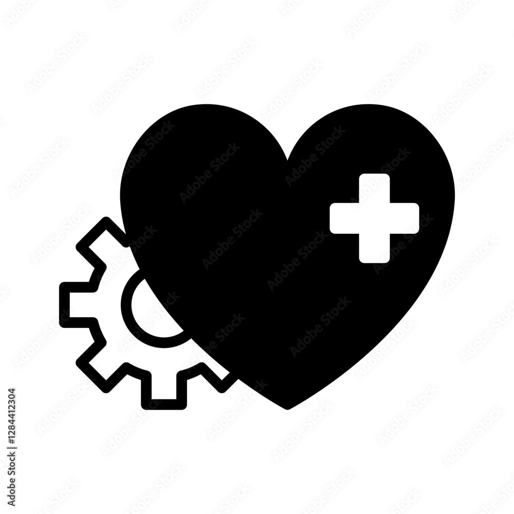 Obraz premium Healthcare Solid Black