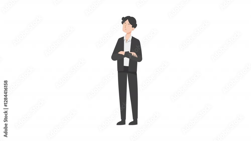 video man standing stressed cartoon animation
video man standing stressed cartoon animation
