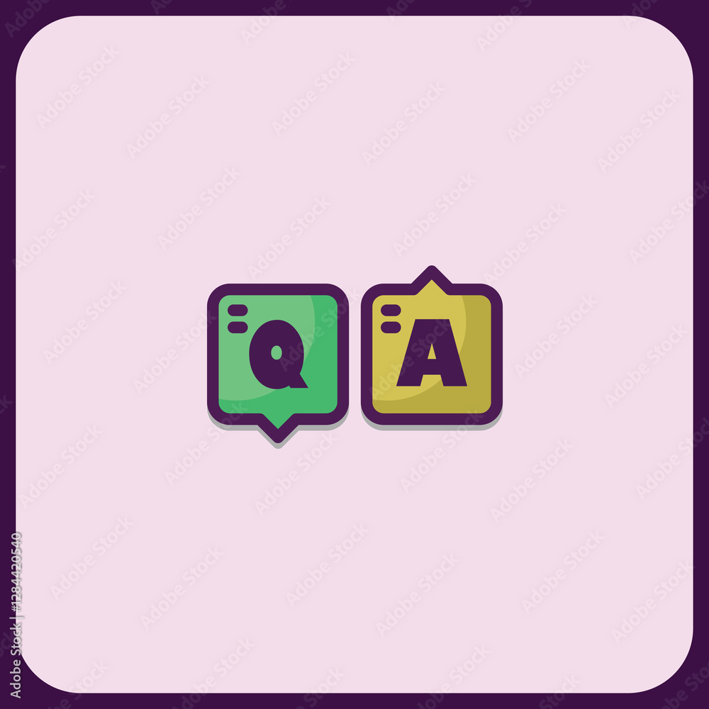 Vibrant Q&A Icons: Engaging Question and Answer Design Vibrant Q&A Icons: Engaging Question and Answer Design
