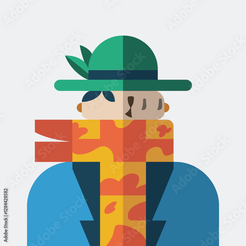2d vector illustration for cartoon character design for kids and comic book stickers printing and cartoon movie 
