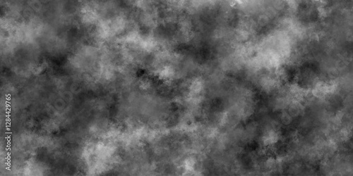 Dark storm mist abstract black smoke texture. Dark Grey cloudy texture for design