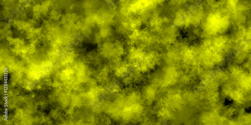 Abstract Green Smoke Texture Background with Dark Cloud Effect
