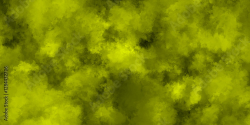 Abstract Green Smoke Texture Background with Dark Cloud Effect