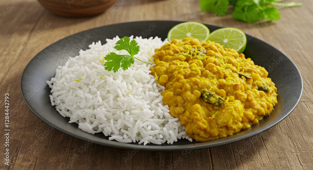 custom made wallpaper toronto digitaltraditional homemade Indian Gujarati food rice with stew recipe dal curry tangy dal also known in india as Hyderabadi khatti dal, masoor dal, lentil dal, chana dal, dal fry