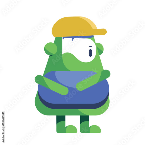2d vector illustration for cartoon character design for kids and comic book stickers printing and cartoon movie 
