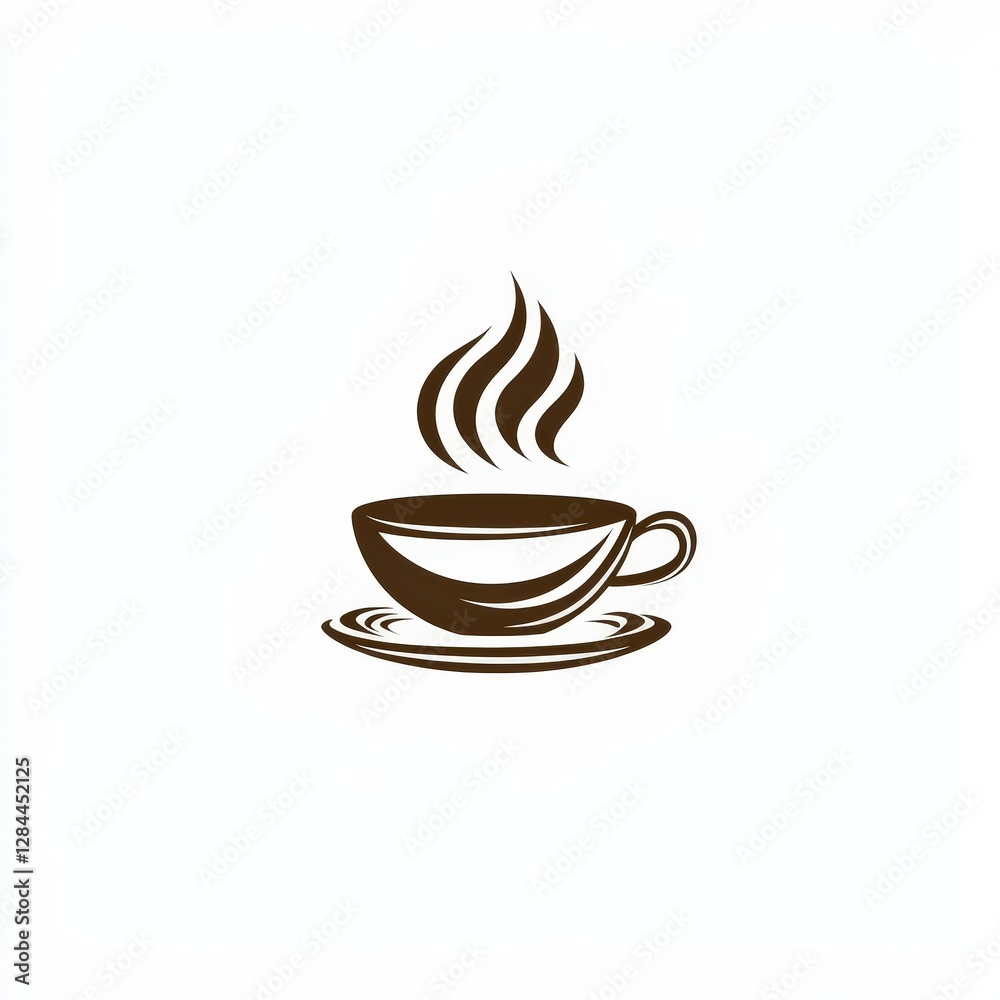 Design of coffee icon logo illustration isolated on white background Design of coffee icon logo illustration isolated on white background