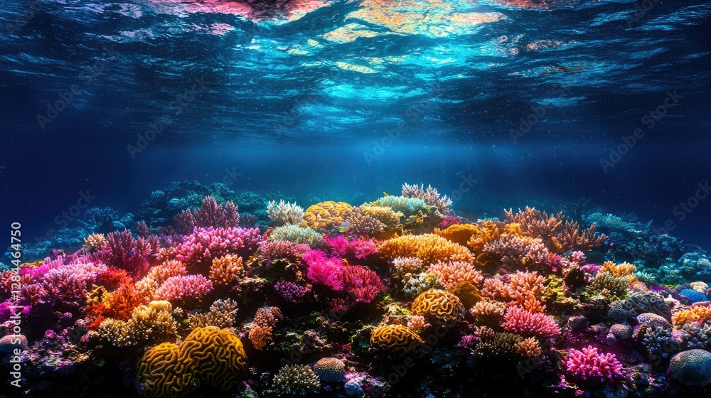 Fototapeta premium Vibrant coral reef underwater scene (5)