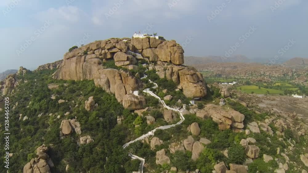 Anjanadri a mountain in the shape of Hanuman's head.