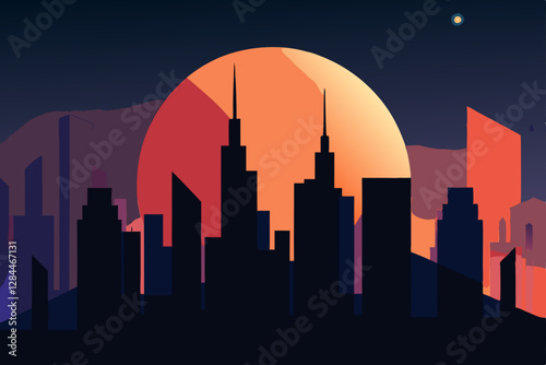 seattle skyline at sunset