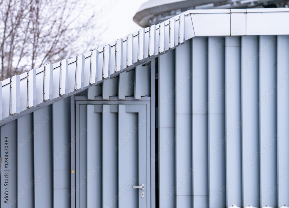 Fototapeta premium snow covered fence