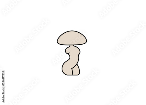 Cartoon mushrooms. Vector illustration, print for background, print on fabric, paper, wallpaper, packaging.	