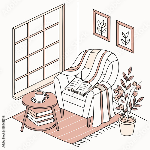 Mental Health and Self-Care Concept with Relaxing Elements