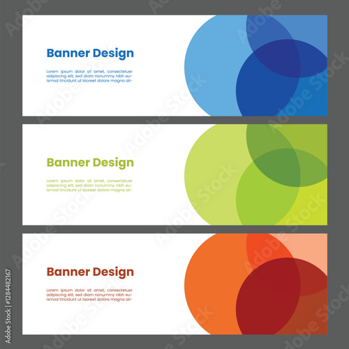 Abstract Banner Simple Vector For Media Social And Advertising
