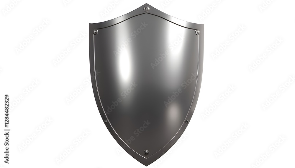 3D Realistic Metal Shield Medieval Armor Icon for Protection and Security 3D Realistic Metal Shield Medieval Armor Icon for Protection and Security