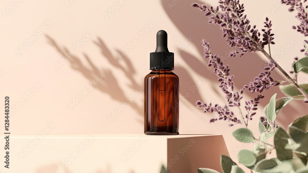 Fototapeta premium Beauty product packaging mockup on studio table