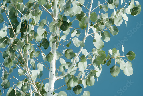 Nature's Whisper: The Graceful Dance of Quaking Aspen Leaves photo