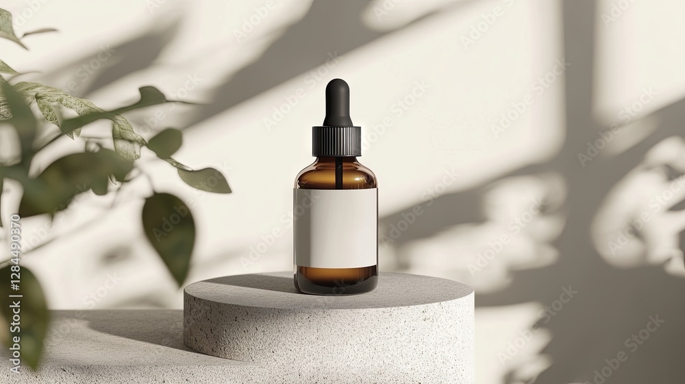 Naklejka premium Studio shot of blank cosmetic packaging