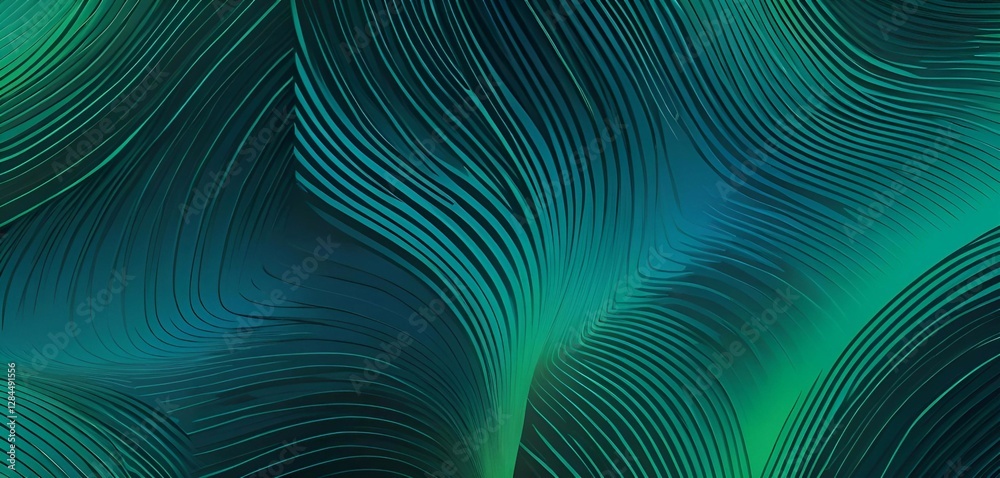 Fototapeta premium Unique and abstract green background image, texture banner