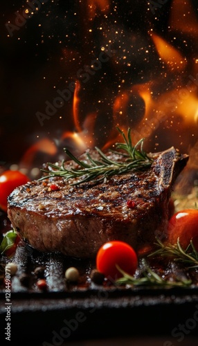 Mouthwatering grilled steak fillet showcasing its juicy texture and delicious appeal ready to enjoy