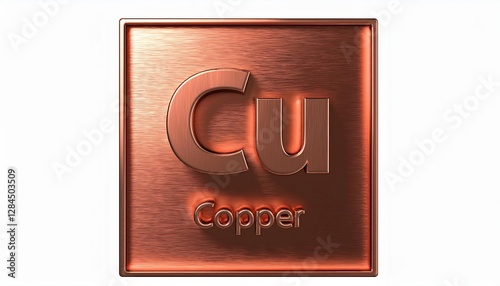 Cu - Copper, Periodic table element