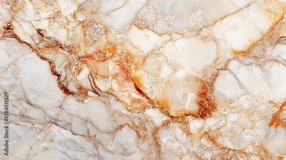 Elegant marble design with metallic gold and brown streaks, artistic pattern