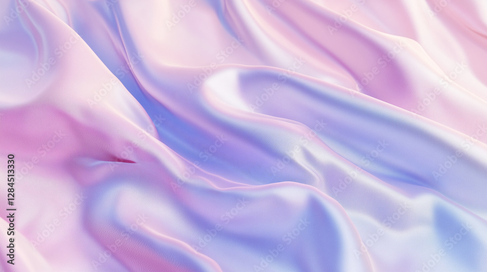 Obraz premium Soft pastel silky fabric with gentle folds and shimmer