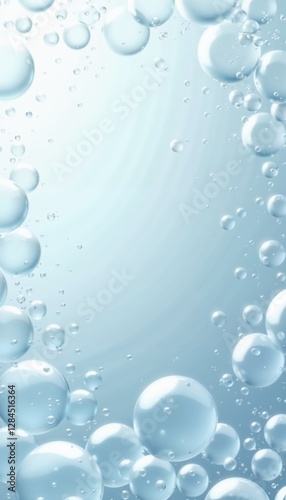 Glass texture with realistic patterns, natural colors, soft lighting, high resolution, different size bubbles along the edge