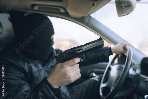 Robbery, murder from a vehicle