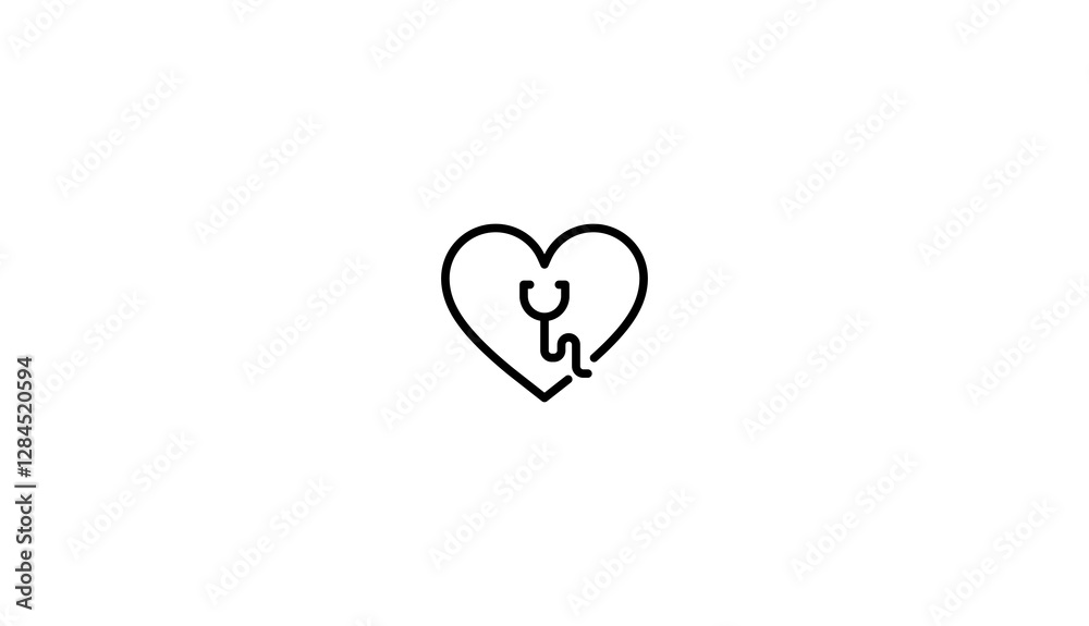 Medical illustration heart icon transparent background Medical illustration heart icon transparent background