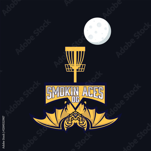 "Smokin Aces OG: Disc Golf Under the Moonlight" Let me know if you'd like a different style or theme!