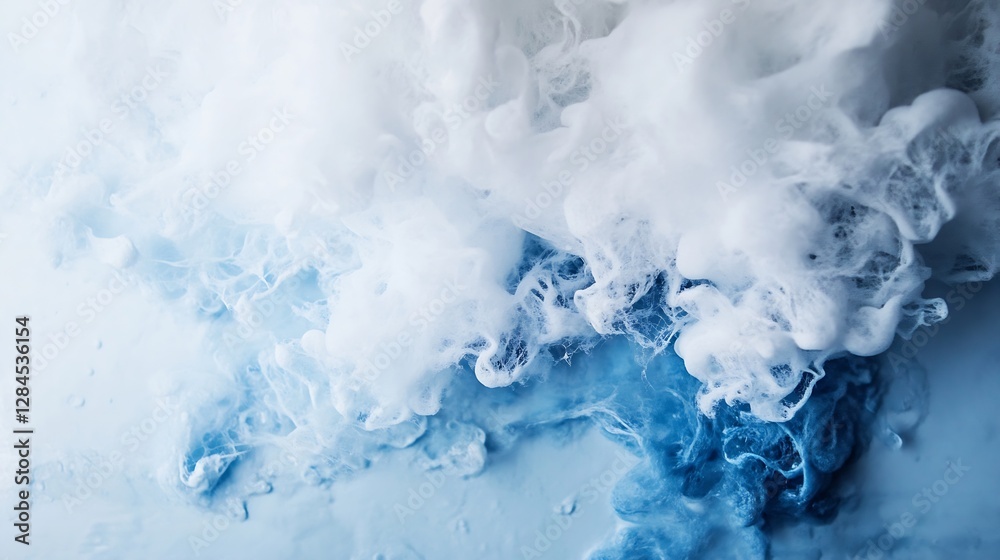 Fototapeta premium Dynamic abstract image of foamy water waves creating a stunning visual of ocean fluidity and motion : Generative AI