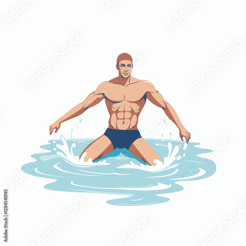 vector of swimmer (4)