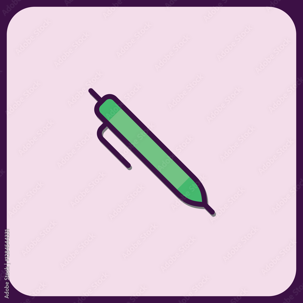 Modern Minimalist Pen Icon Design Element Modern Minimalist Pen Icon Design Element