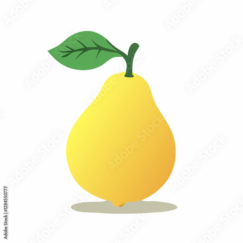 pear fruits with leaves