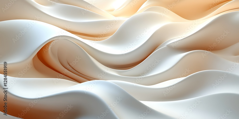 Obraz premium Abstract Creamy Flowing Fabric Texture