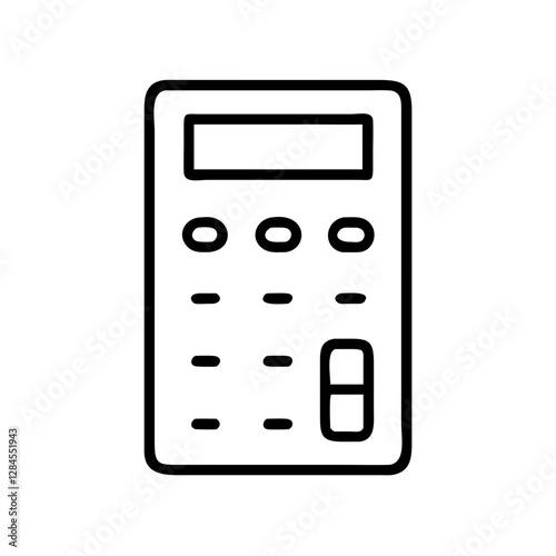 Calculator Mathematics Vector Art Illustration for Education and Financial Design