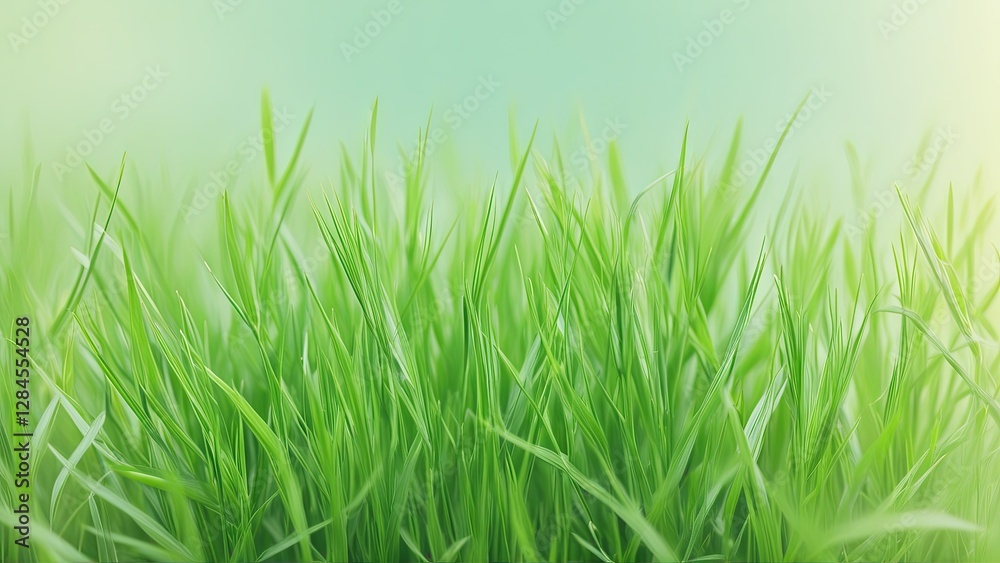 Fototapeta premium Persian Abstract Nowruz Dreamscape. Fluid Art with Sabzeh (wheatgrass) and flowers. ideal background for branding, greeting cards, artistic wallpapers, cultural editorial layouts