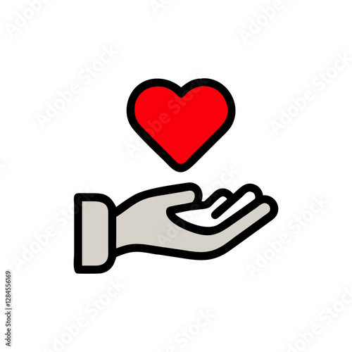 heart, love, hand, valentine, symbol, holding