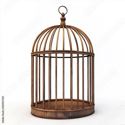 Wallpaper Mural birdcage Isolated on white Background Torontodigital.ca