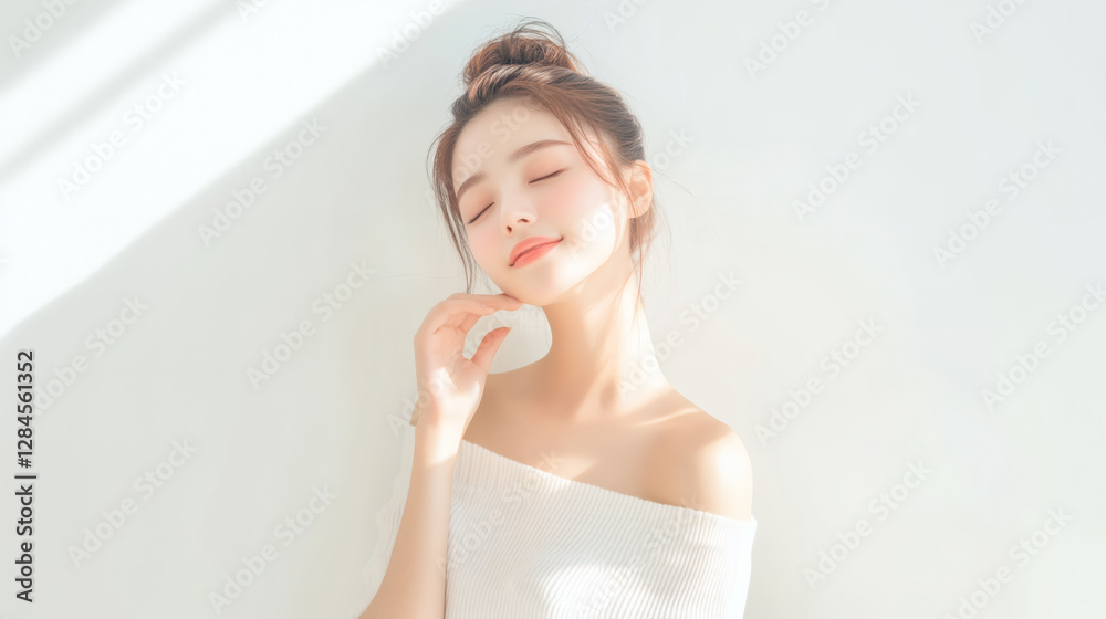 Stylish Asian Woman with Timeless Elegance Stylish Asian Woman with Timeless Elegance