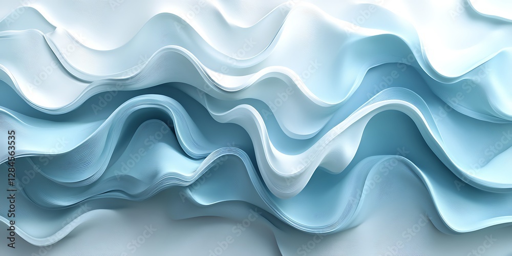 Fototapeta premium Abstract Liquid Flowing Blue Texture