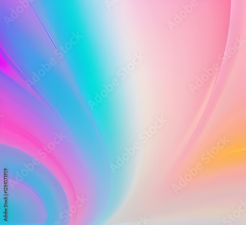 Neon gradient wave light in pink and blue tones on dark background creating futuristic and vibrant visuals for modern tech-inspired or artistic abstract.generative ai