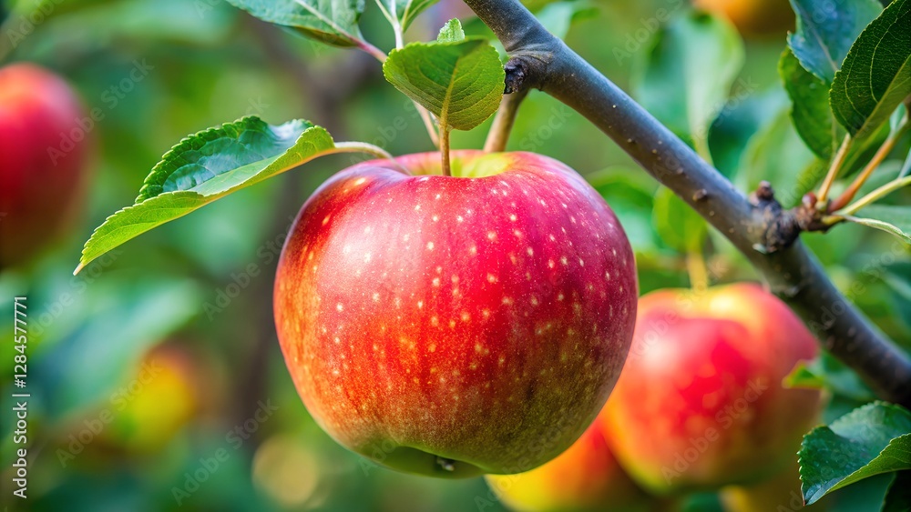 Obraz premium red apples on a branch