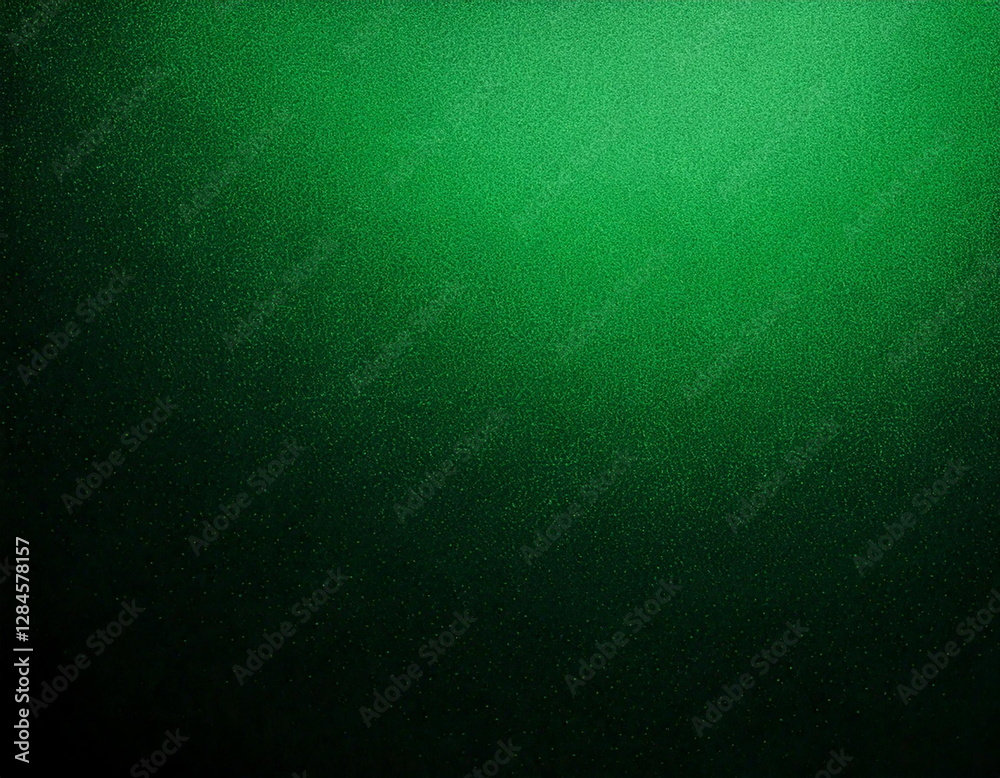 Fototapeta premium Grainy green and black gradient background