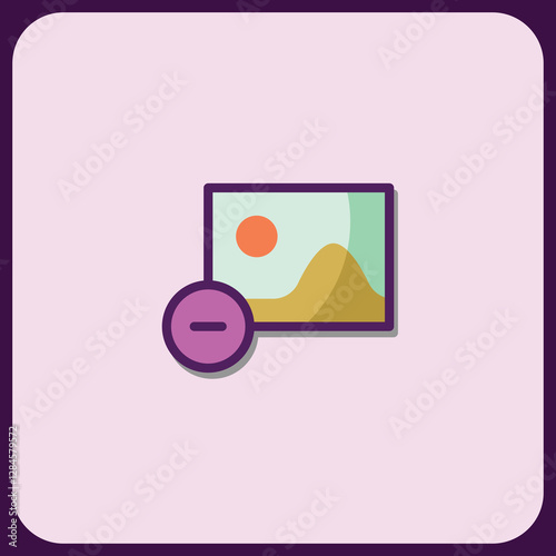 Image Deletion Icon: Minimalist Design Element
